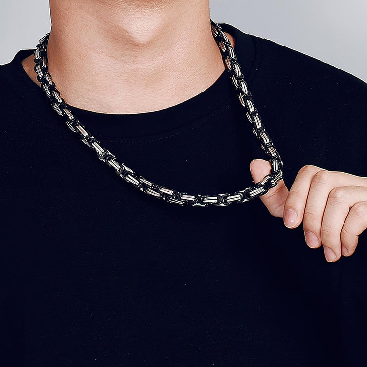 Heavy Box Chain Men's Necklace.