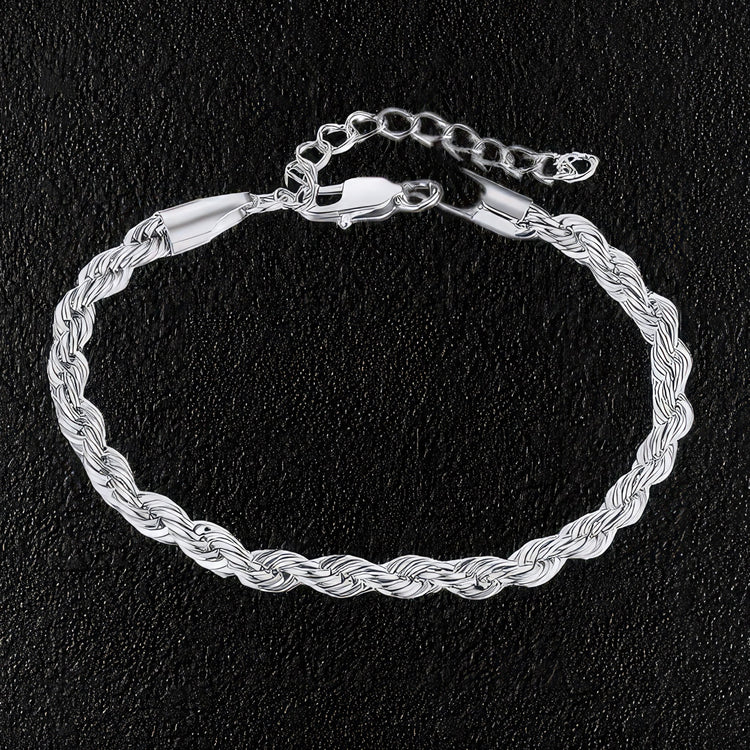 Stainless Steel Rope Chain Bracelet