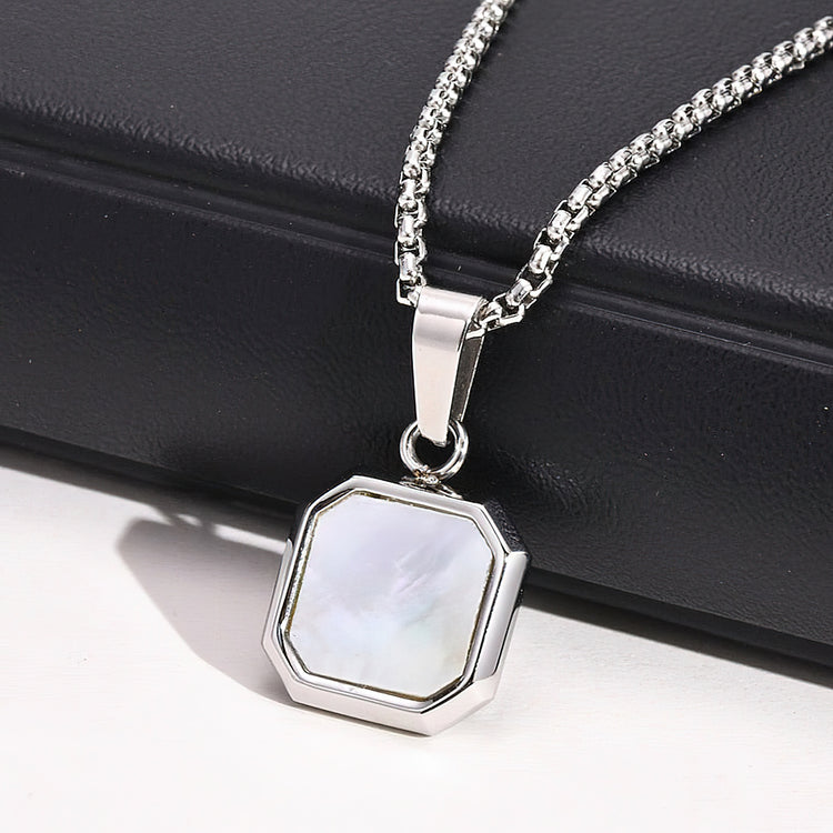 Mother Of Pearl Pendant Necklace For Men