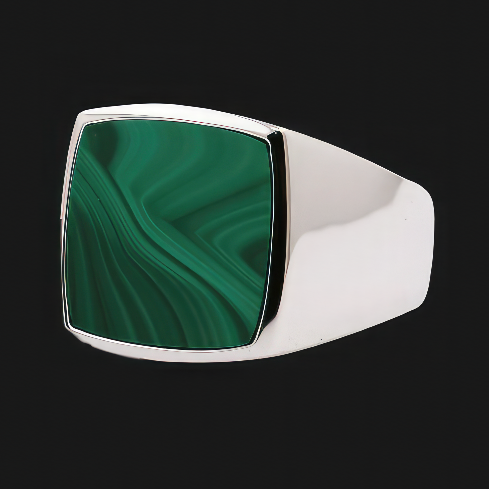 Sterling Silver Malachite Ring