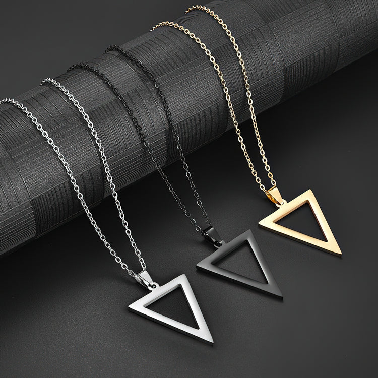 Man's Triangle Pendant Necklaces