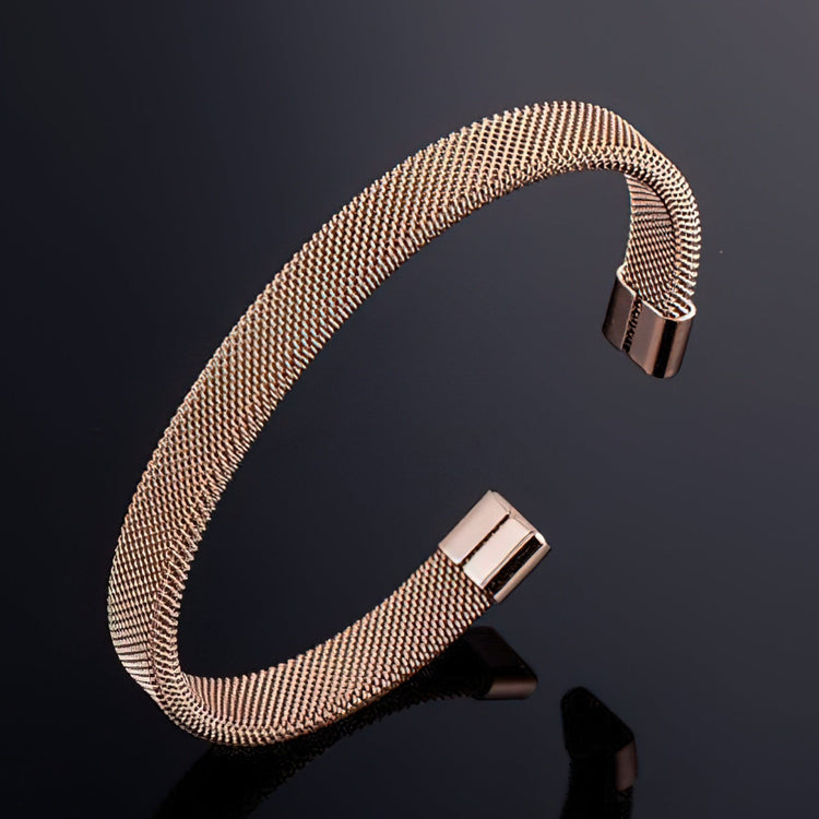 Stainless Steel Wire Mesh Bangle For Men