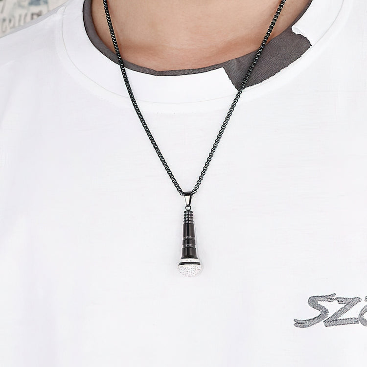 Men's Microphone Pendant Necklace
