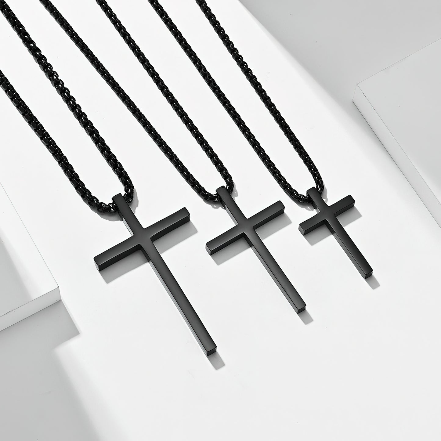 Minimal Cross Necklace