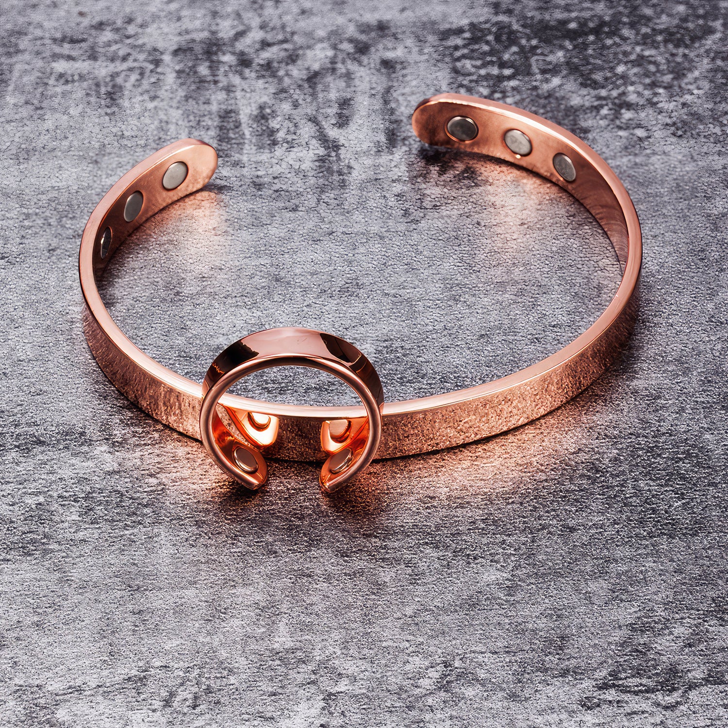 Minimalist 99% Pure Copper Bangle & Ring