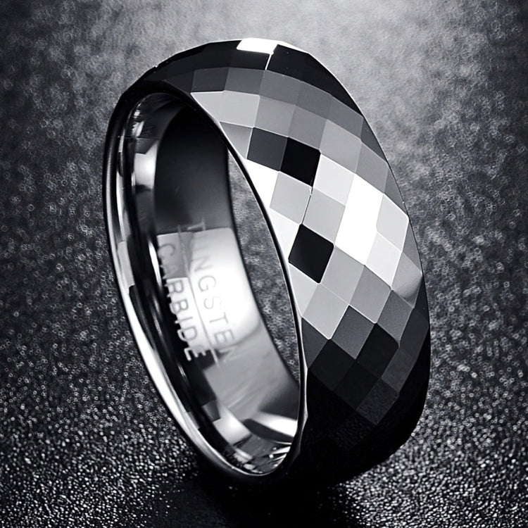 Multi-faceted Tungsten Ring
