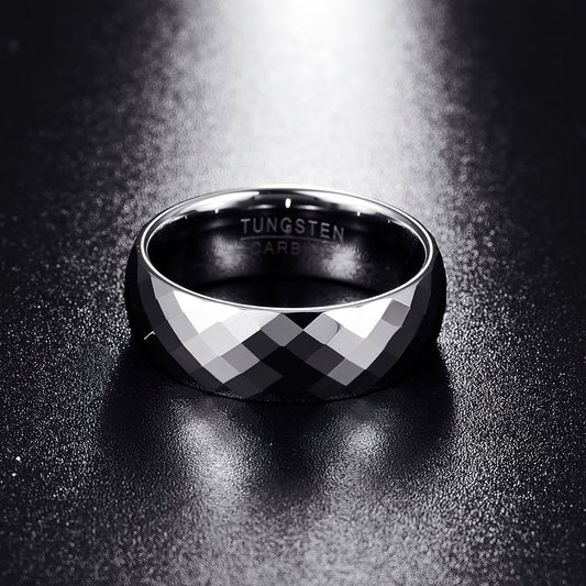 8mm Black Viking Wedding Ring Mens Wedding Band Tungsten Ring, Celtic –  Atlas Artisan Designs