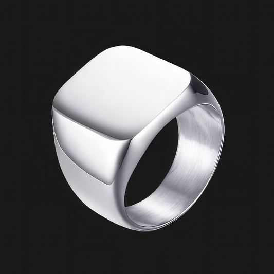Men's Stainless Steel Signet Ring