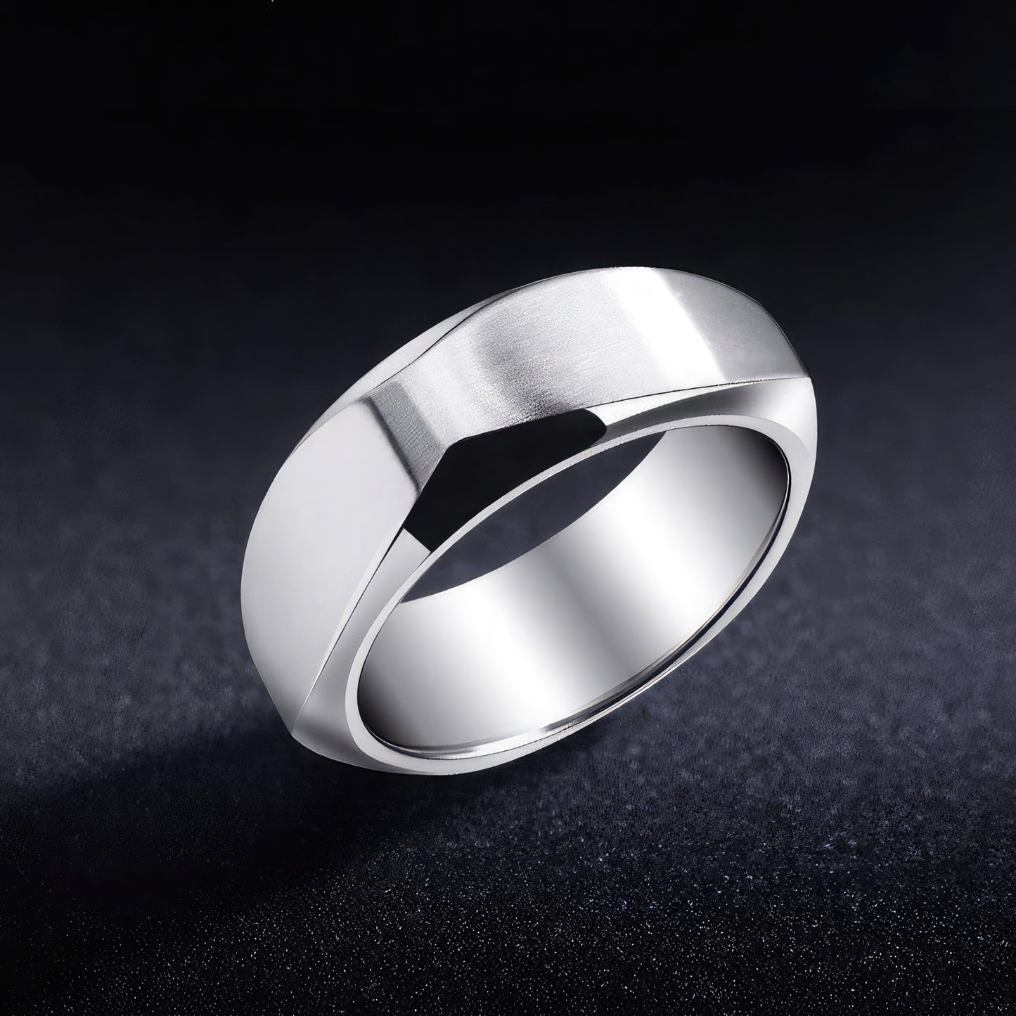 Men's Square Round Ring