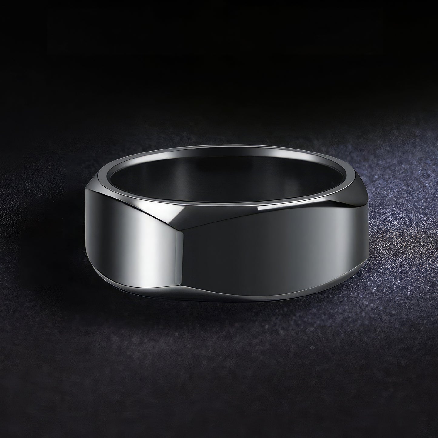 Man's Square Round Ring