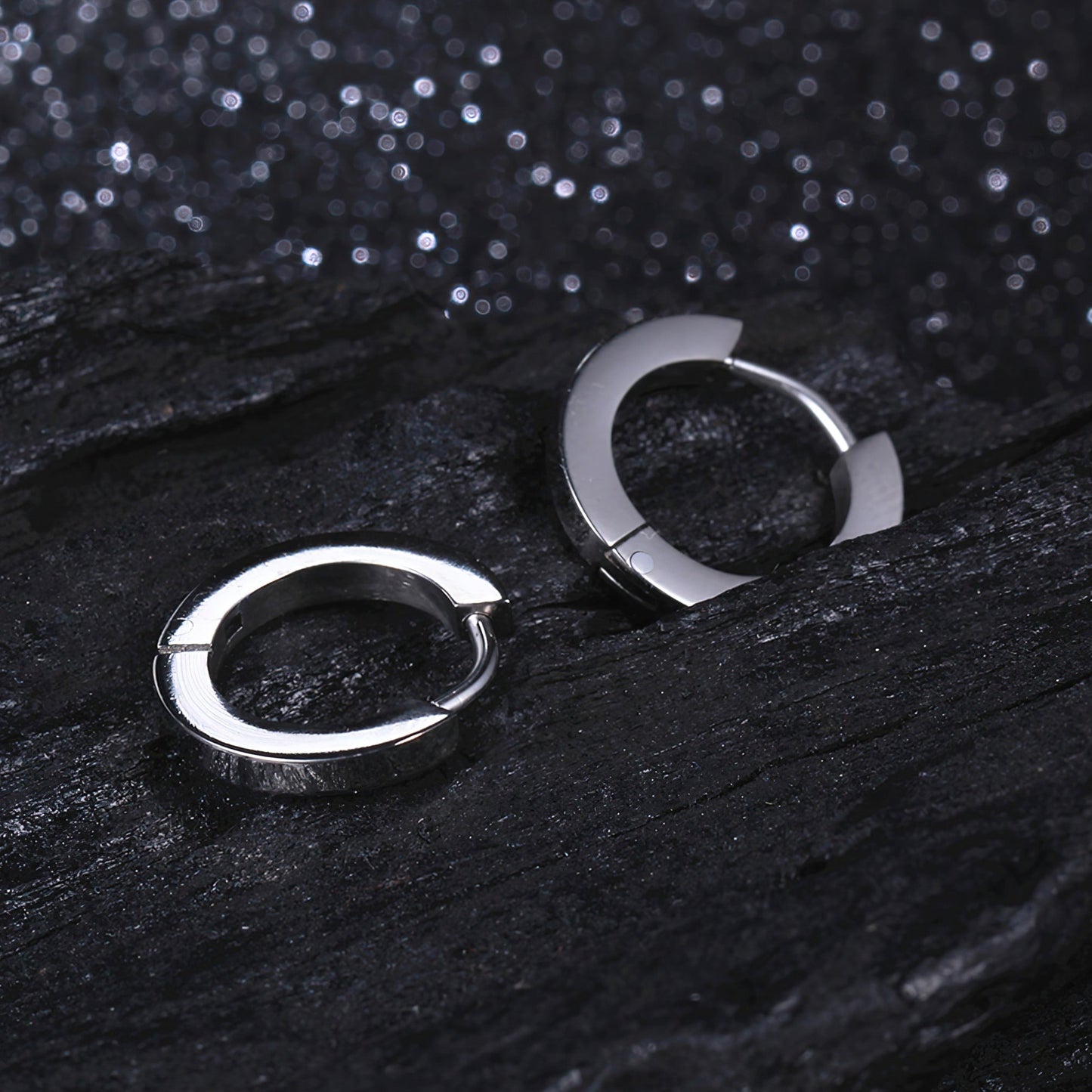 Ladies' Titanium Hoop Earrings