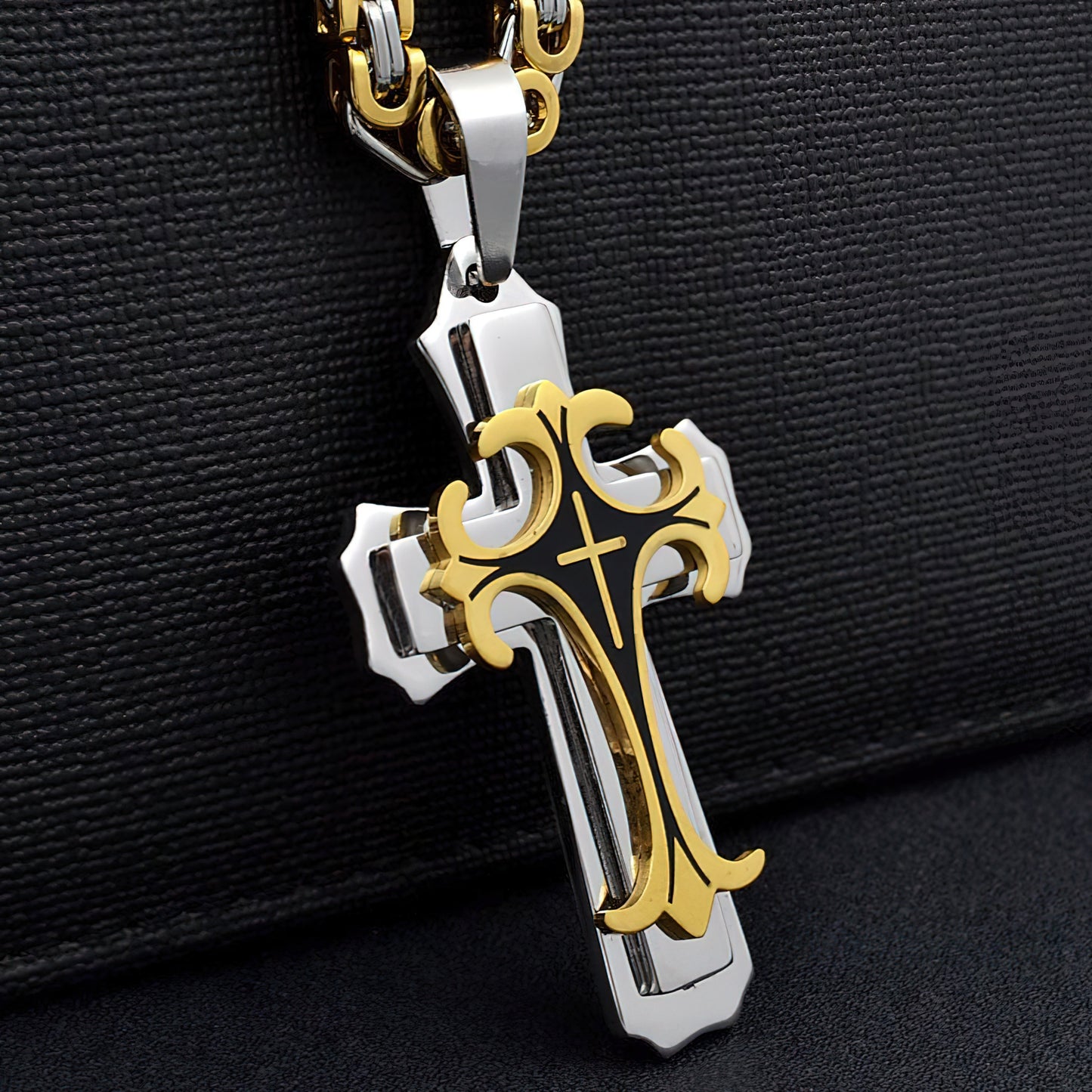 Men's Byzantine Cross Pendant