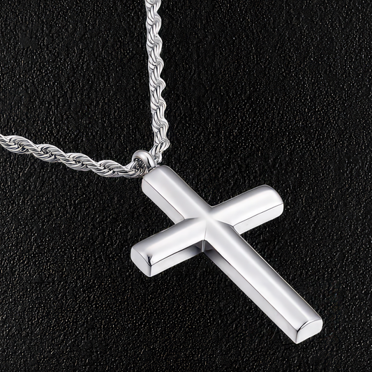 Silver Cross & Chain