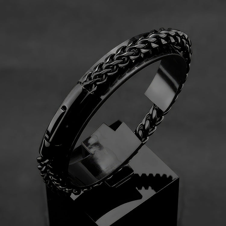 Black Double Link Bracelet